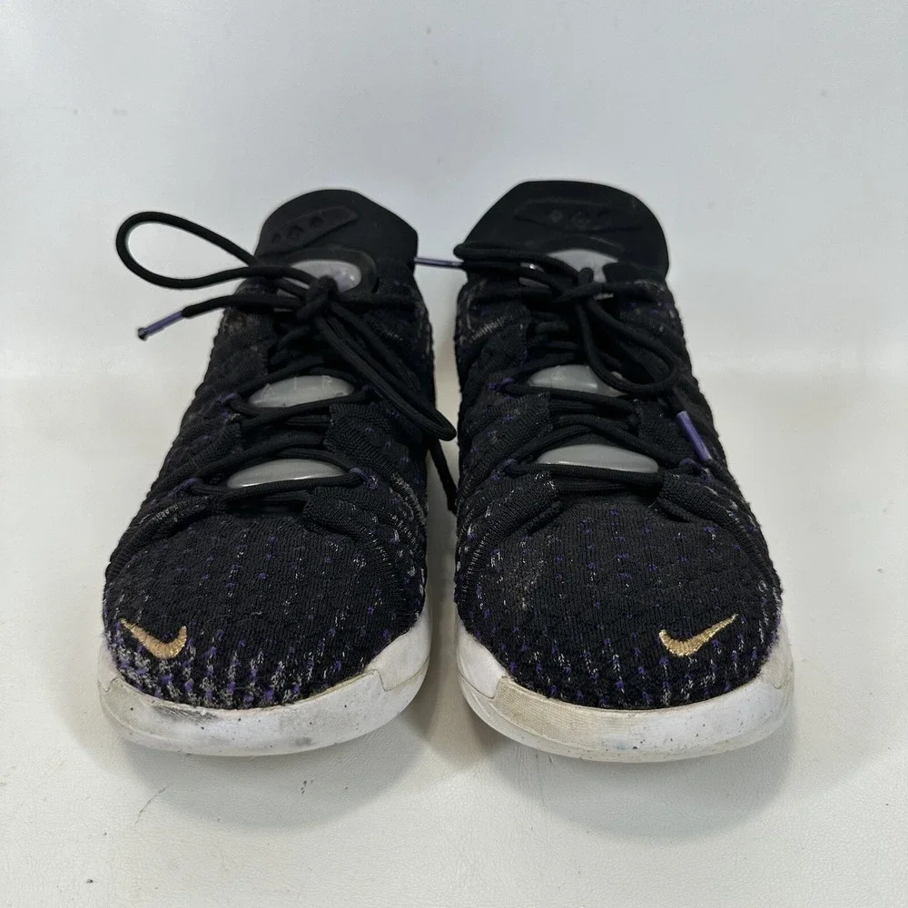 NIKE LEBRON JAMES XVIII Lakers CW2760-004 Basketball Shoes Black Youth Size 7‎ Y